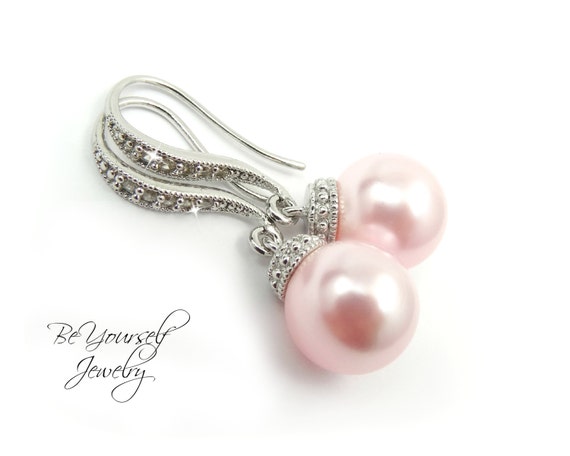 Beautiful blush pink earrings