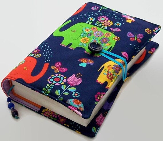 Large Book Cover Elephants on by WhimsyWooDesigns