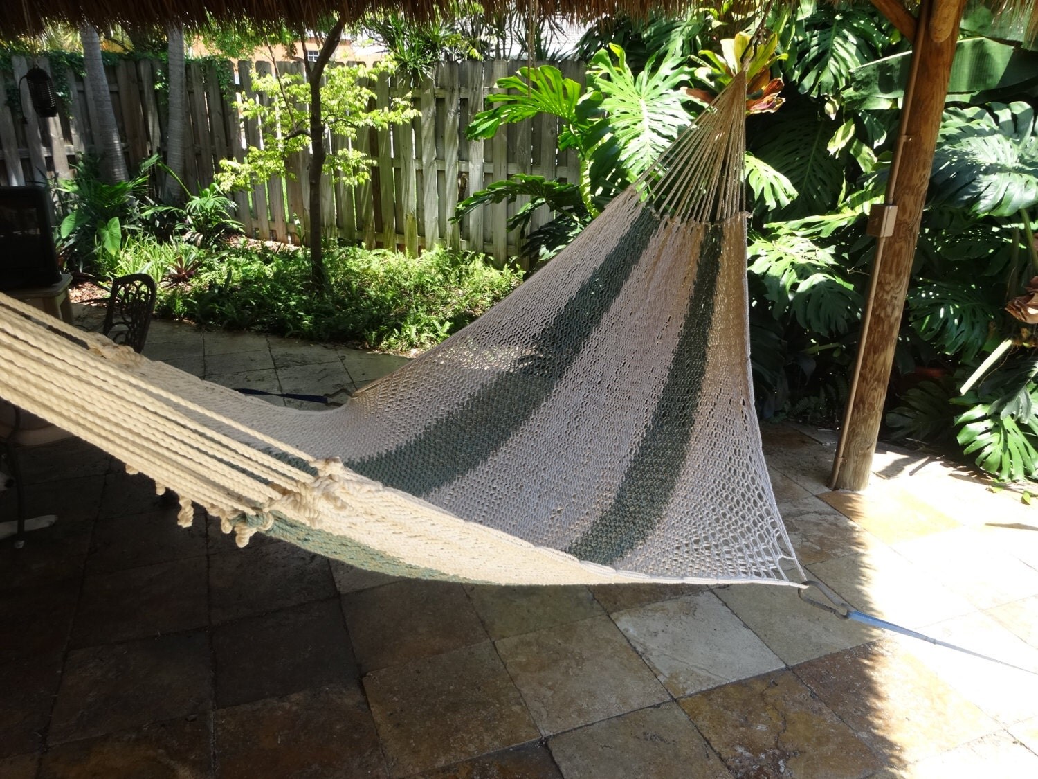 Hammocks Adult sized cotton hand woven hammock from