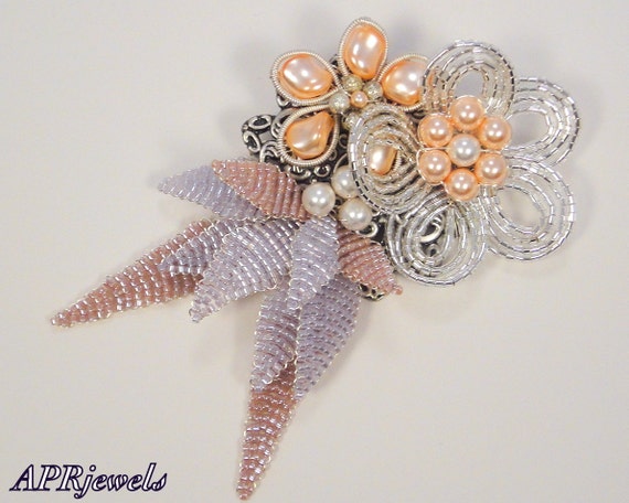 Flower Brooch #122 main image 1