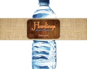 100 Burlap Family Reunion Water Bottle Labels - Waterproof Self Stick Labels Il_170x135