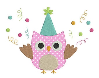 Instant download owl embroidery design machine