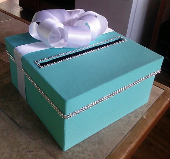 New Tiffany & Co inspired money gift card one tier box for
