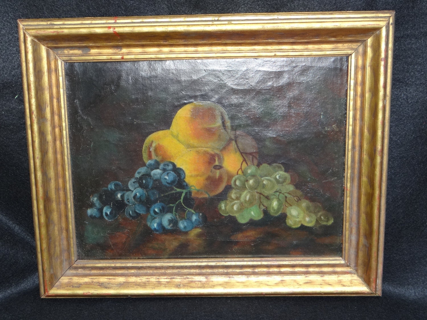 Early 1900's English Oil Painting on Canvas Antique
