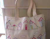 Large tote bag - beach bag - swimming bag - baby changing bag - handmade bag, handmade purse, tote