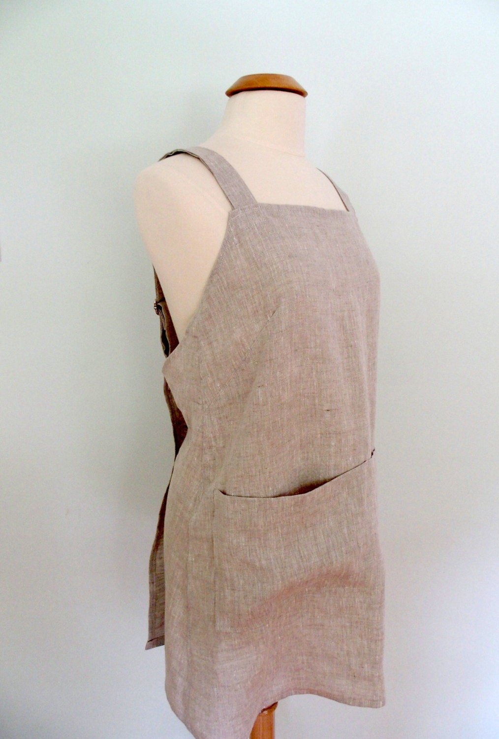 Linen Japanese Apron Adjustable Garden Apron Artist Apron