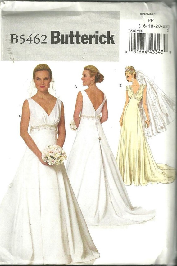 butterick wedding patterns