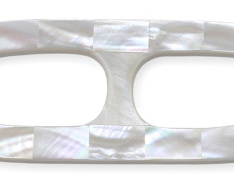 XL White Mother Of Pearl Scarf Ring