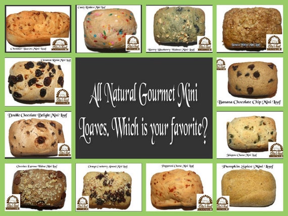 9 Gourmet Mini Loaves - You Choose