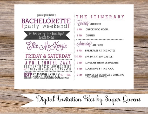 Diy Lace Bachelorette Invitations 10