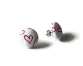 Items similar to Valentines Day Earrings, Heart Jewlery, Valentines Day