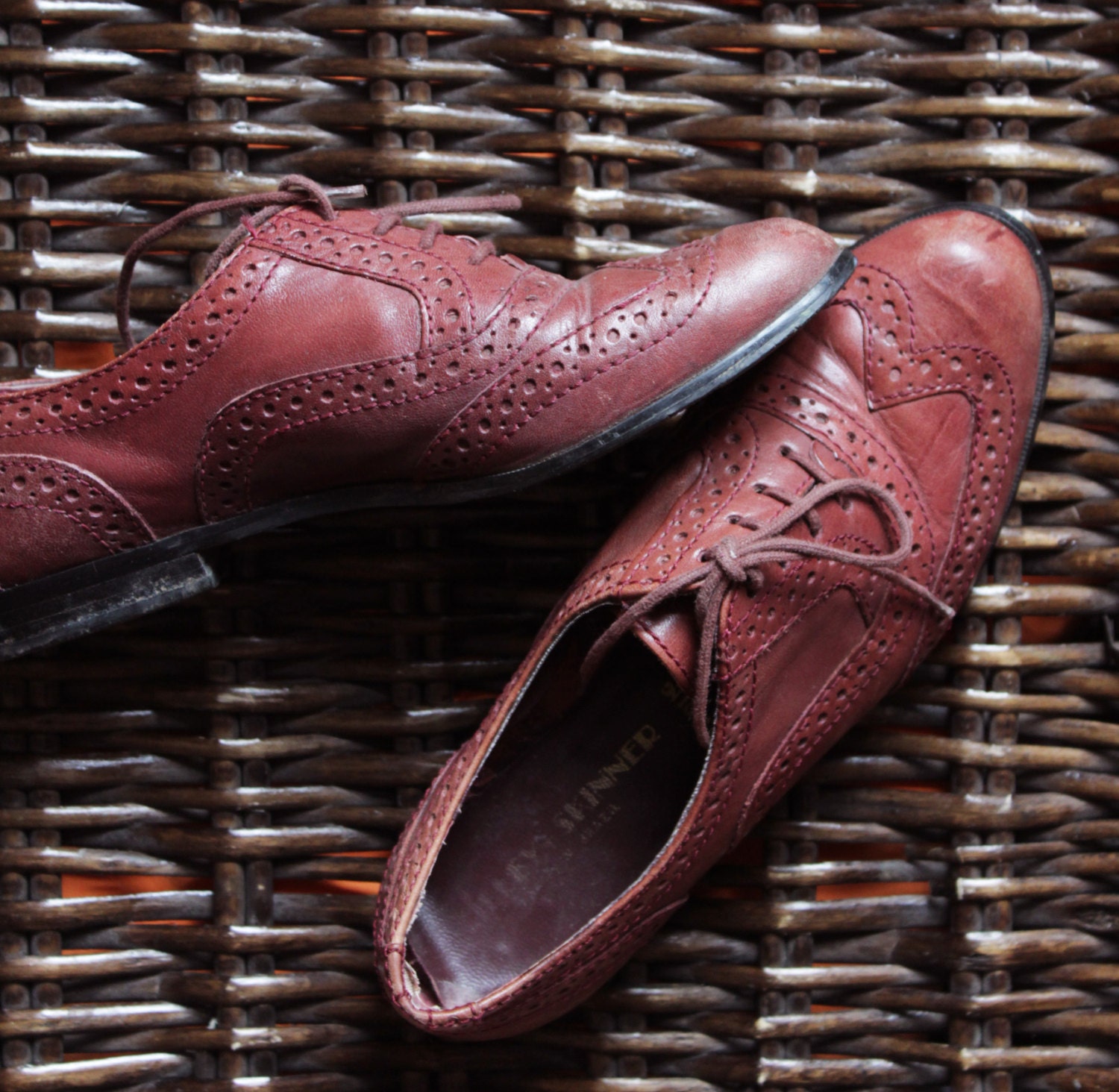 wingtip burgundy
