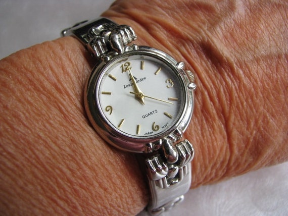 Louis Arden Quartz Watch Vintage Watch Silvertone Wrist
