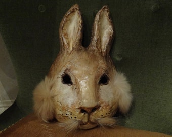 Mask Animal masquerade masks Paper mache Rabbit mask bunny mask