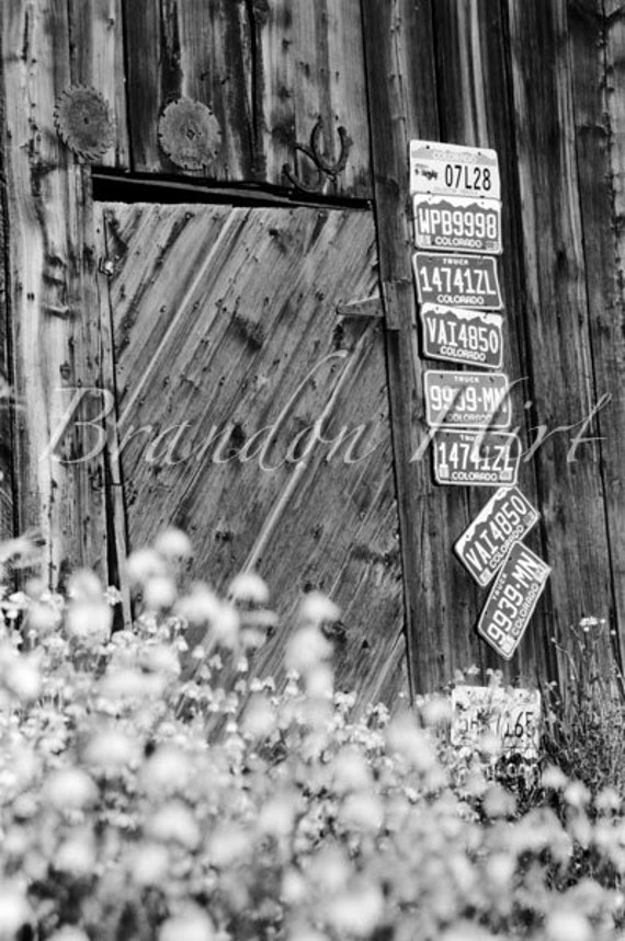 Colorado License Plate Barn Breckenridge Colorado Rocky