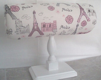 Headband Holder, Headband Organizer, Headband Display Stand with Paris Fabric Baby Shower Gift Girl Room Decor