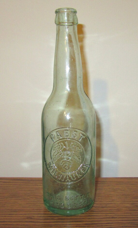 vintage bottle beer Embossed on Beer by Bottle Pre Pabst wynnsantiques Etsy Milwaukee