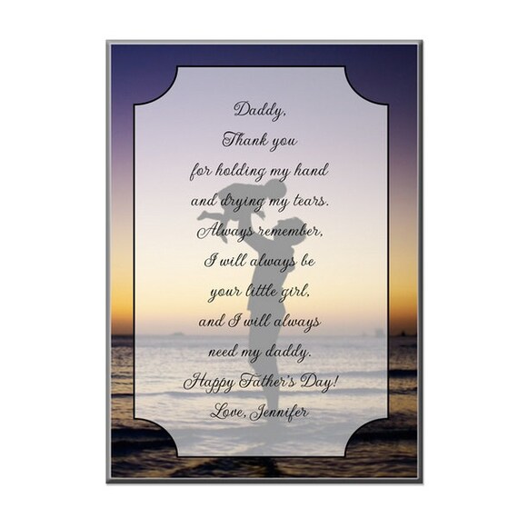 Personalized Plaque for Dad