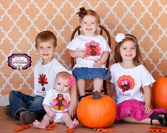 Thanksgiving Shirt, Turkey Shirt, Sibling Shirt, My First Thanksgiving, Girl Turkey Shirt, Boy Thanksgiving Shirt