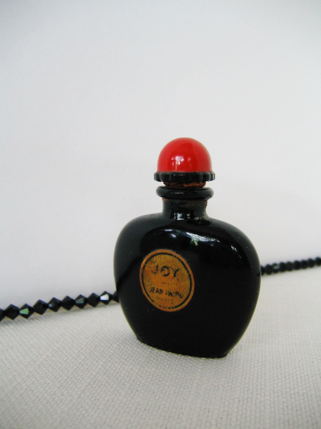 JEAN PATOU JOY Black Vintage Collectible Perfume Bottle Older