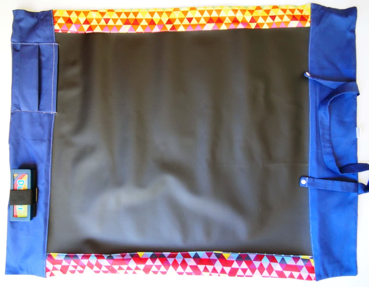 Large Portable Chalkboard Play Mat Geometric Multicoloured