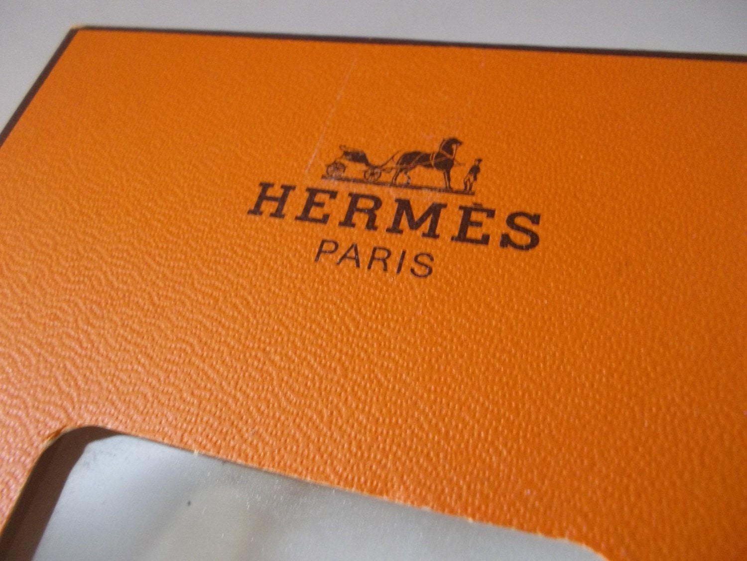 Vintage Authentic HERMES Orange Gift Box/ Hermes Tie or Scarf