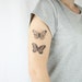 vintage butterflies temporary tattoo - choose your size - nature tattoo, mothers day gift, new beginning, transformation, strength