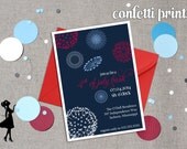 Summer Party Invitation - FIREWORKS Printable Il_170x135
