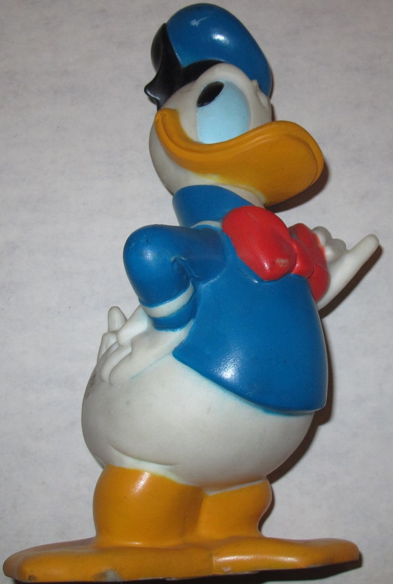 vintage 10 vinyl disney donald duck bank