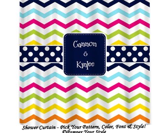 Curtains Ideas chevron stripe shower curtain : Chevron curtains – Etsy