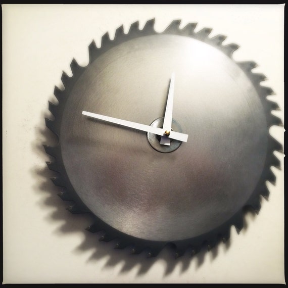 Saw Blade Wall Clock Shop Clock Clock by DreamGreatDreams