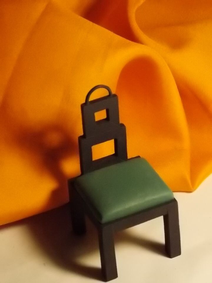 Dollhouse Chair Doll House Art Deco Style Vanity Desk Dining 1