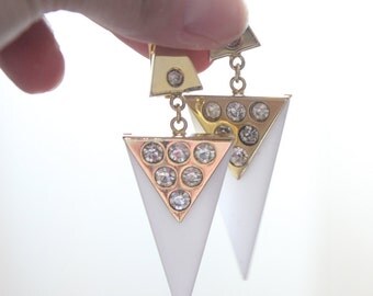 Orecchini A Fulmine Neon Rosa Fucsia - Stile Anni 80 - Per Discoteca E Costumi - Foto 12