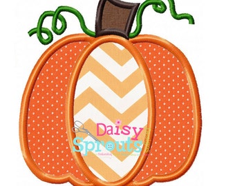Pumpkin Applique Design INSTANT DOWNLOAD