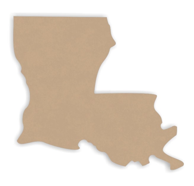 12 wide Louisiana Wood Craft Cutout Shapes