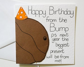 Popular items for baby bump card on Etsy