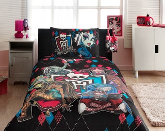 Popular items for monster high bedding on Etsy