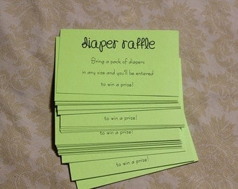 items similar to 56 pesonalized baby shower raffle ticket