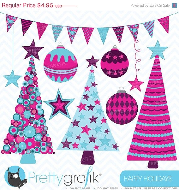 60% OFF SALE Holiday christmas clipart commercial use, vector graphics, digital clip art, digital images - CL399 Il_570xn