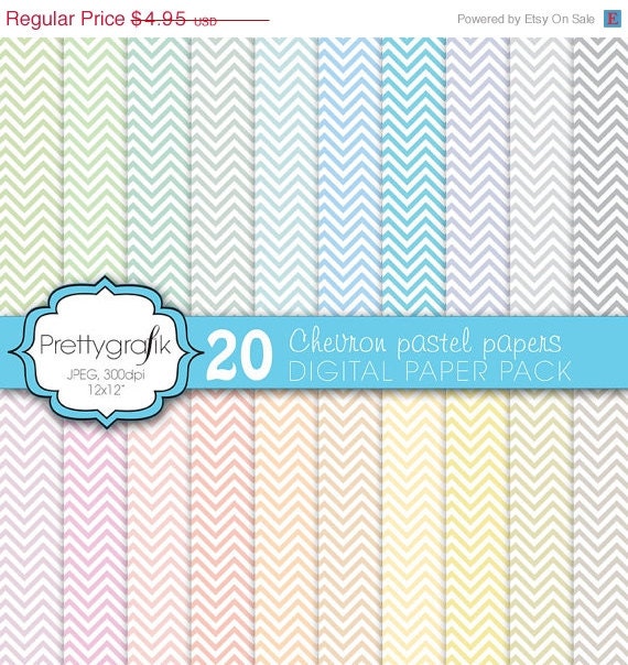 80% OFF SALE chevron digital paper, commercial use, scrapbook papers, background - PS583 Il_570xn