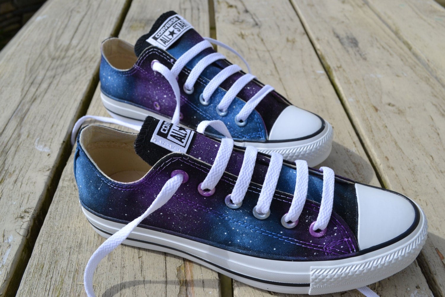 Galaxy Converse Galaxy All Stars Low Tops Custom Converse