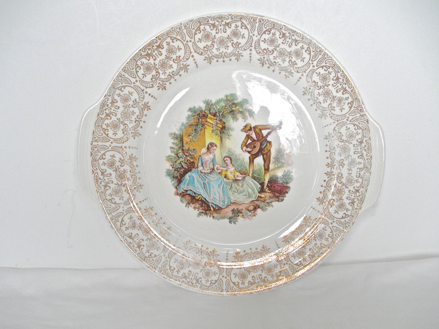 American Limoges Triumph Serving Platter Romantic Plate Home