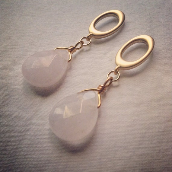 Rose Quartz Earrings