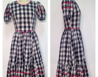 1960's Checkered Squaw Dress