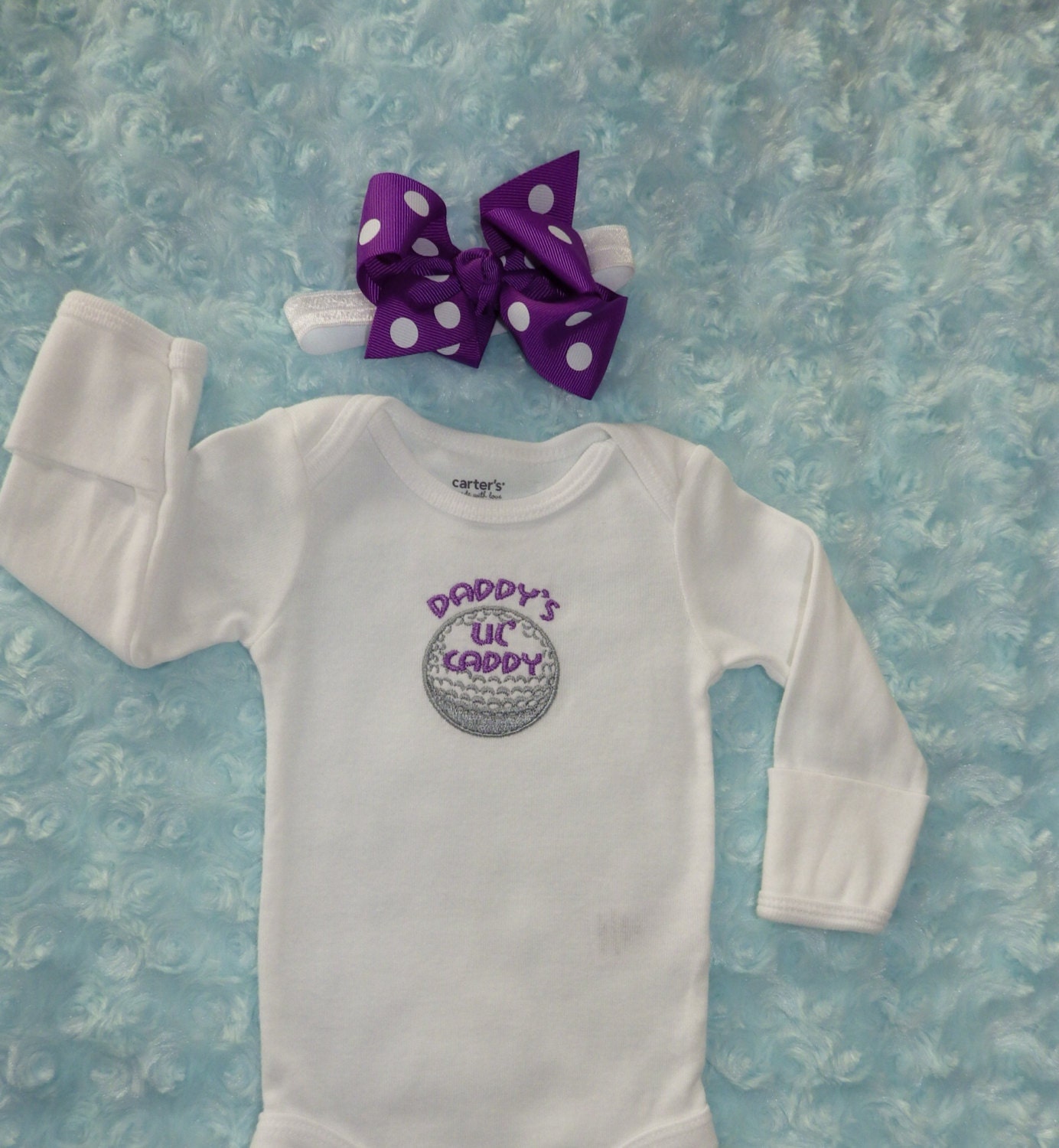 Newborn Girl Take Home Outfit. Baby Girl Golf by BabySpeakBoutique