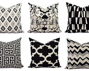 black throw pillow cover black and beige pillow 20 x 20 inch 18 x 18 inch 16 x 16 inch black cream pillow cover black throw pillows - Black Decorative Pillows black throw pillow cover black and beige pillow 20 x 20 inch 18 x 18 inch 16 x 16 inch black cream pillow cover black throw pillows - Black Decorative Pillows