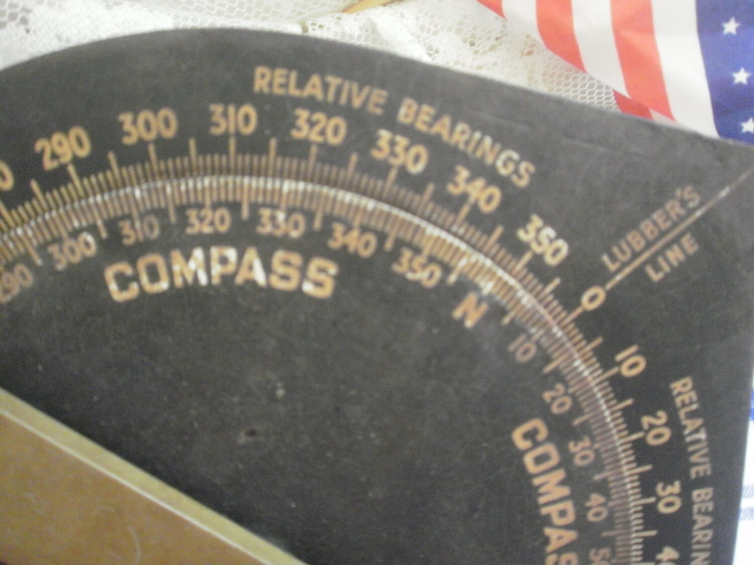 Vintage Compass Lubber's Line Survey Tool by AmazingCollections