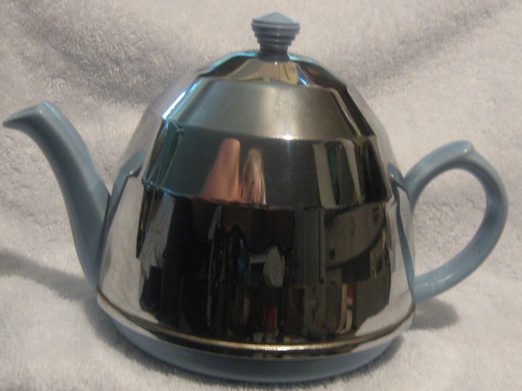 HEATMASTER ENGLAND TEAPOT Metal Insulated Cozy Cosy Art Deco