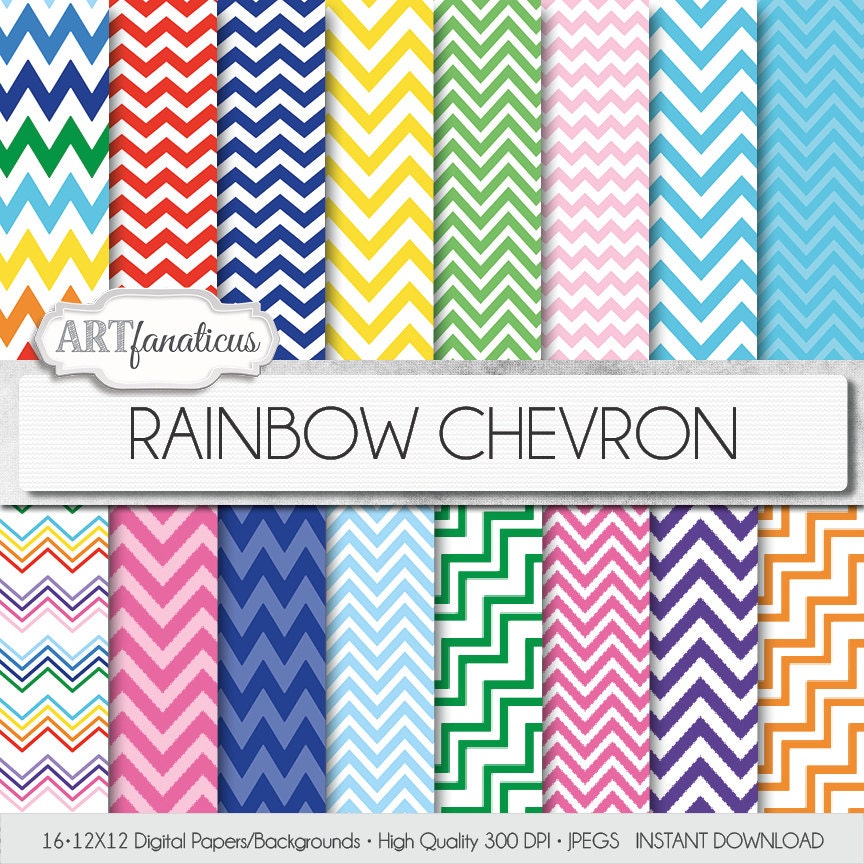 rainbow chevron clipart - photo #47