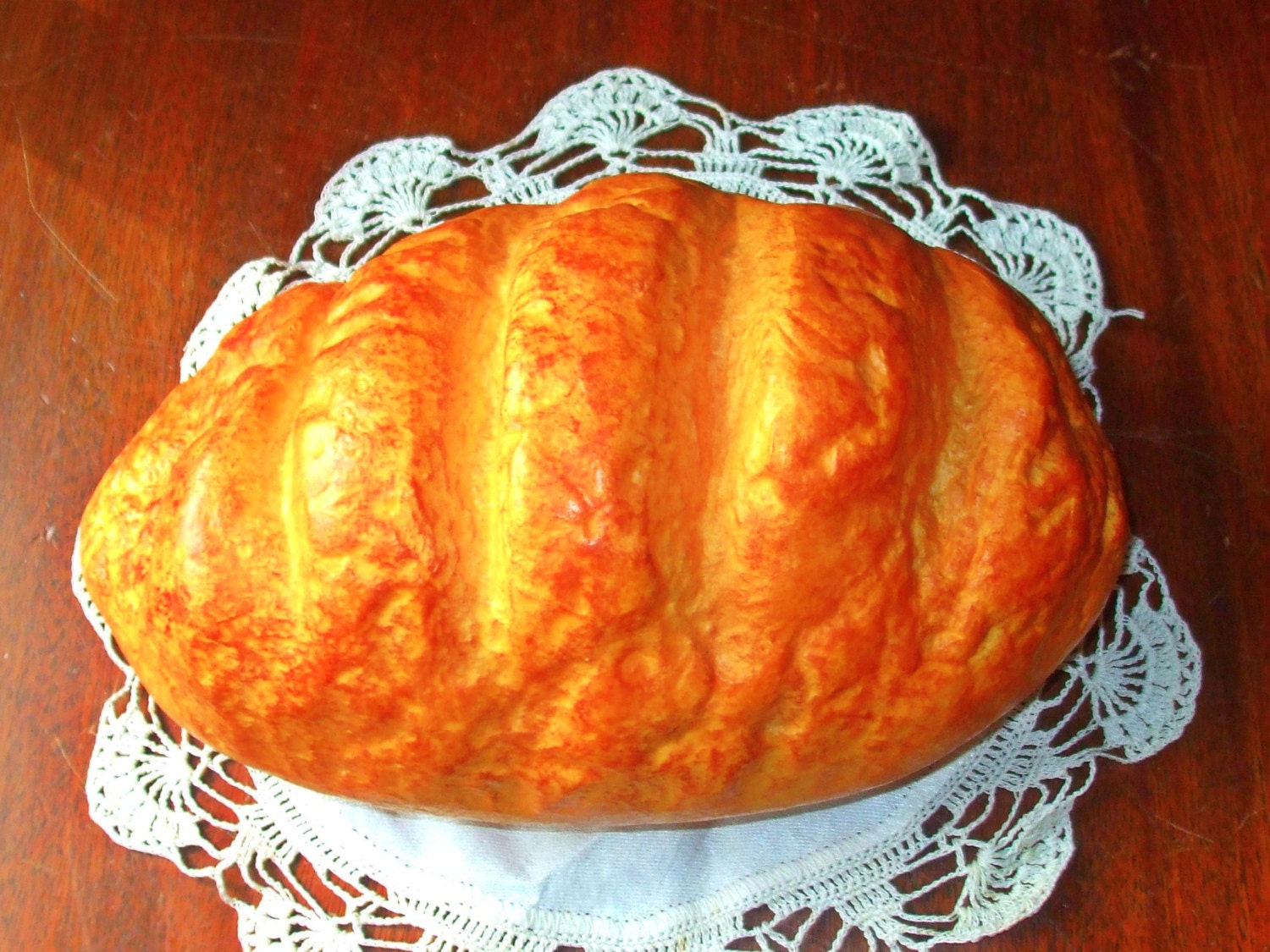 Lifesize Fake Faux Loaf of Bread Prop Display by BlueVinylVintage
